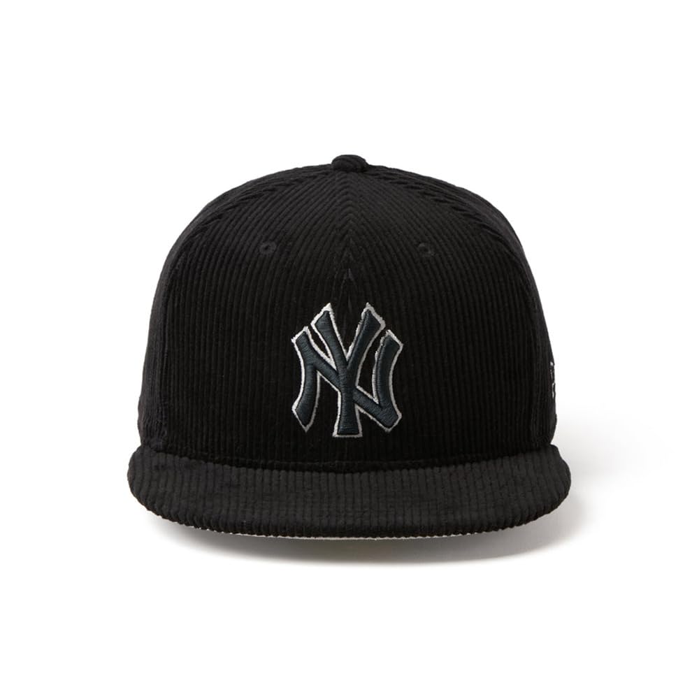 New Era Cap 59FIFTY 15137364 NER37C4928 New York Yankees Black MLB 8W Corduroy Flat Visor 7 5/8