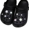 10PCS Shoe Charms Set ABS Fashion Colorful Pentagram Shoe Decorations Buckle for Sandals Clogs DIY Accessories Party Gift