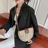Hollowed Out Weave Straw Shoulder Bag Bohemian Beach Bag Semicircle Crossbody Bag  Messenger Bags