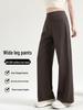 Damsports- och yogabyxor med hög midja - Smalande vida ben Casual