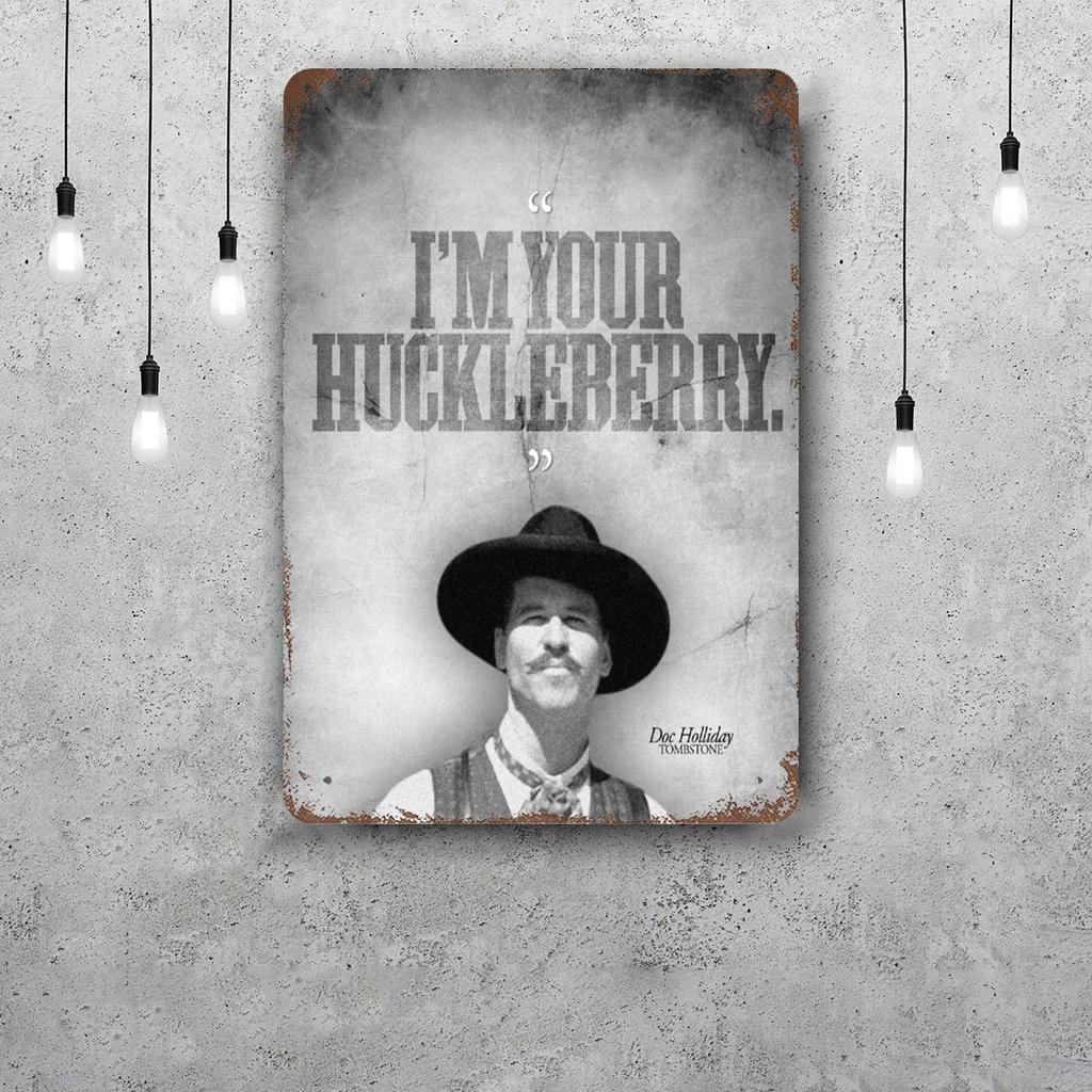 doc holliday Classic Poster Rusty Metal Plaque Retro Decorative Plate Bar Man Cave Garage Club Metal Sign Wall Decoration