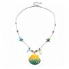 Boho Ocean Shell Starfish Pendant Necklace for Women Jewelry, Trendy Accessory for Vacation Daily Wear Gift
