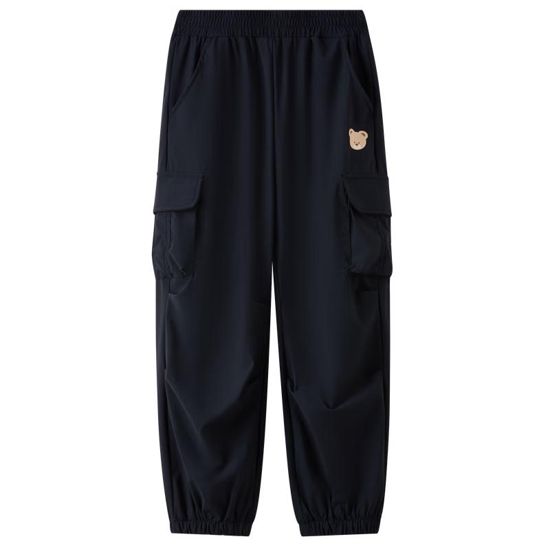 PawinPaw Kids  Cartoon Bear Loose Jogger Cargo Pants 120