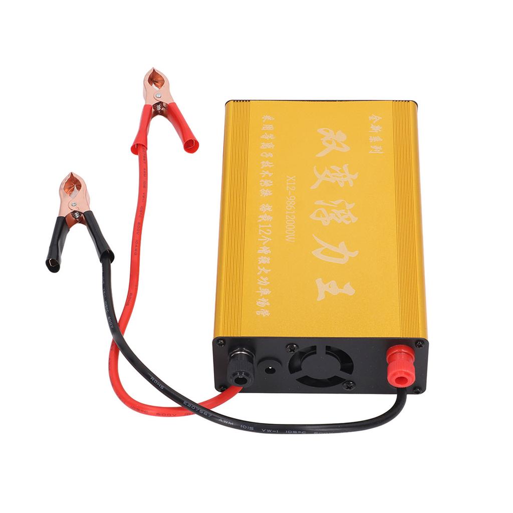 Invertor Boost Baterie Economie de Energie 12000W Aliaj Aluminiu Dublu Variabil Booster Baterie 12V