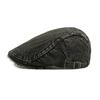 Four Seasons Denim Beret Women's Peaked Cap British Vintage Men Forward Cap