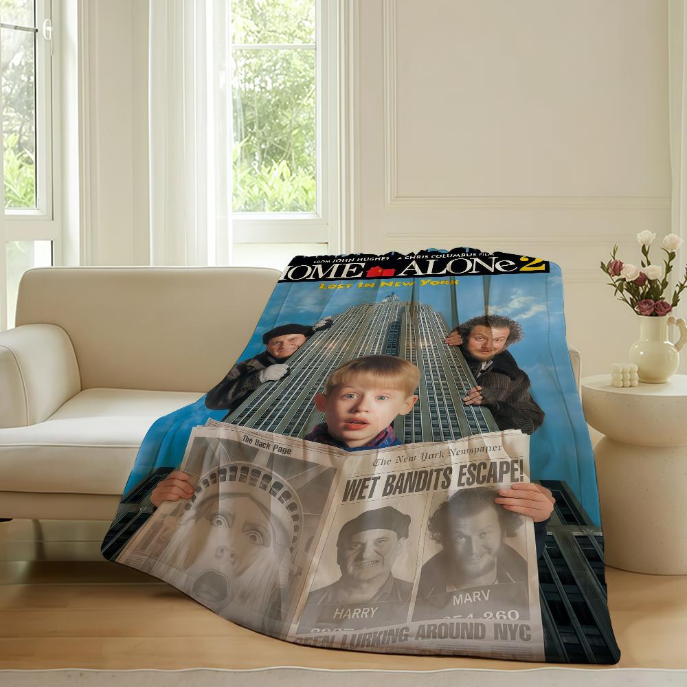 Comedy movie H-Home A-Alone Blanket For Sofa Office Bed Plane Travel Sleep Read Relax Camping Soft And Warm