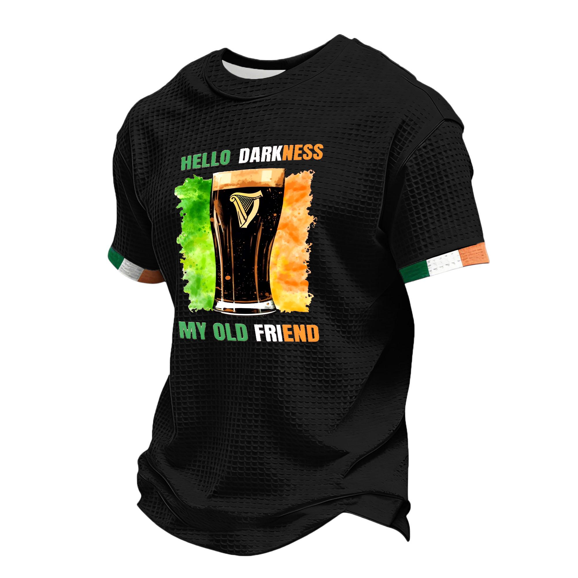 Men s Casual Round Neck Short Sleeve T-Shirt L чёрный 1390₽