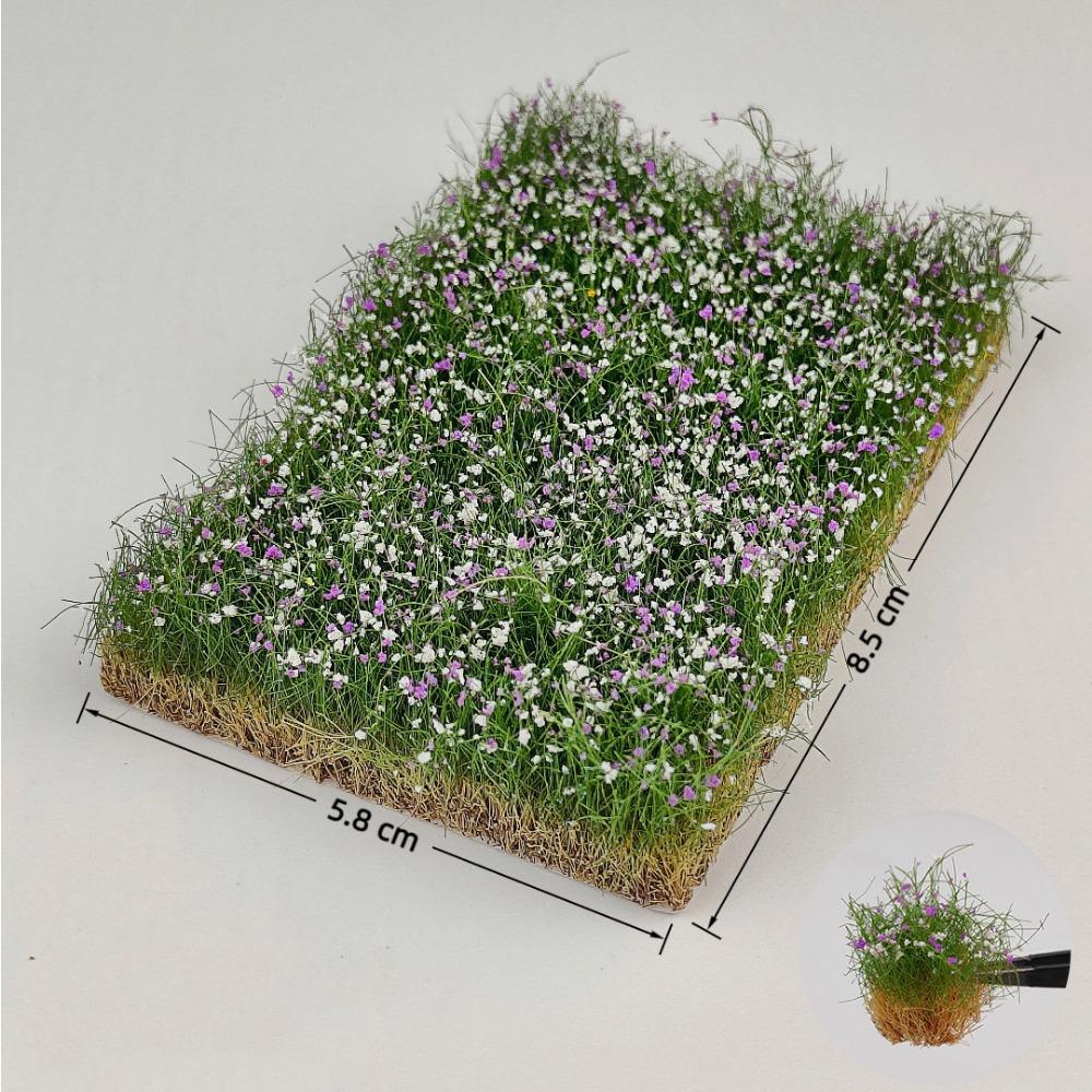 Multicolor Hand Torn Flower Clusters DIY Accessories Height 10mm/16mm Artificial Flower Cluster Sand Table Building Models