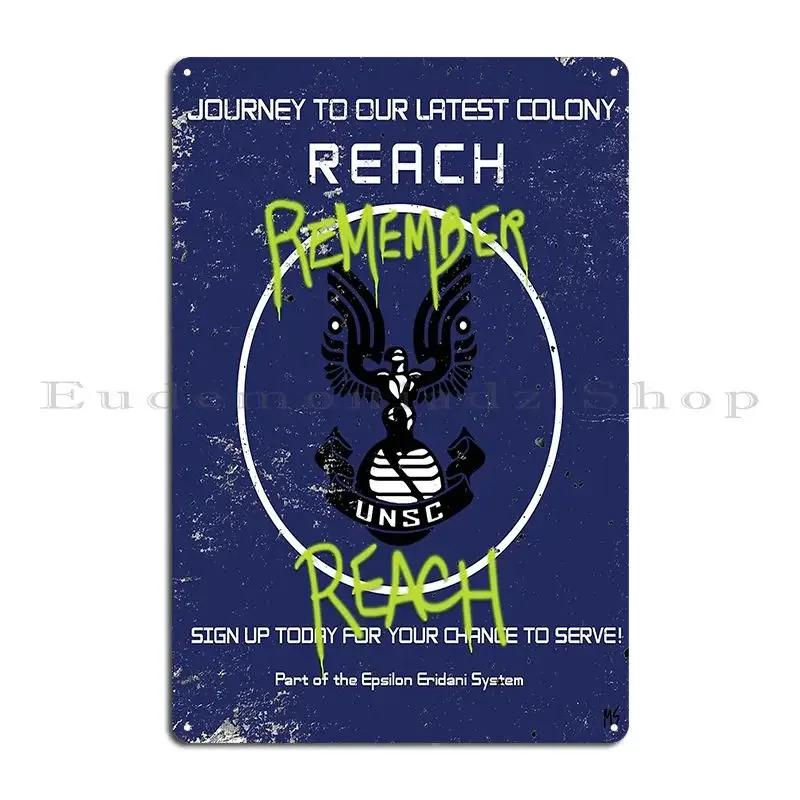 Remember Reach Metal Sign Rusty Design Pub Designs Pub Cinema Tin Sign Poster 20x30cm(7.8x11.8inch)