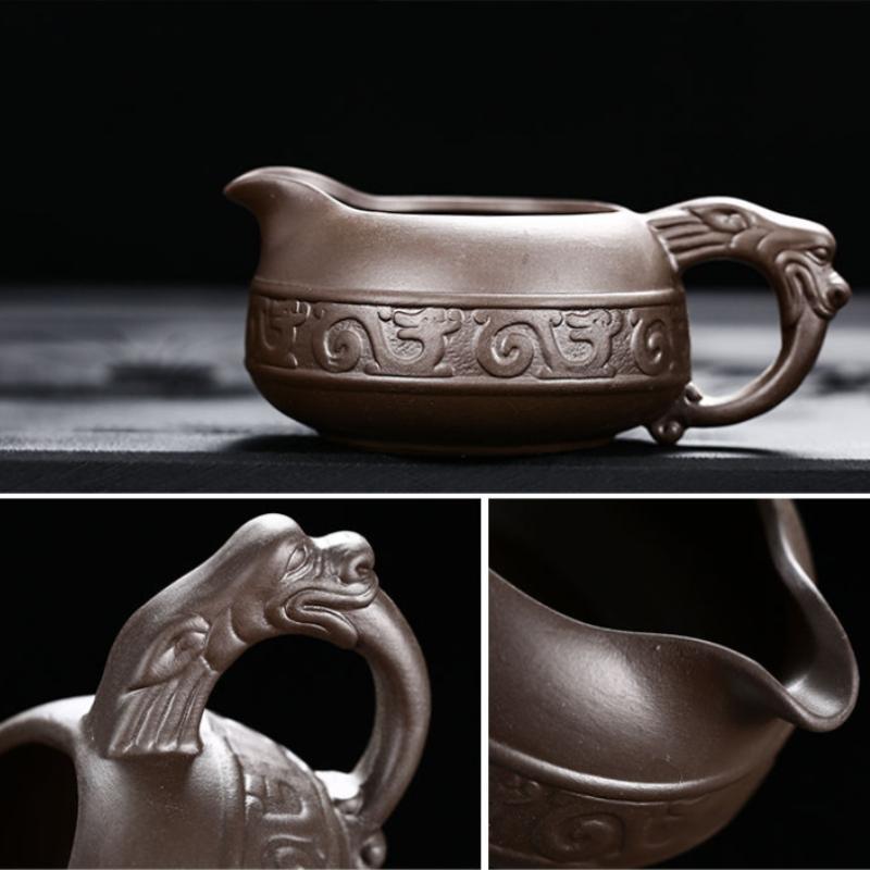 High Quality Ceramic Lazy Man Style Automatic Rotating Insulation Tea Set Suitable for Home Making