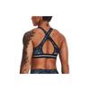 Under Armour Project Rock Johnson Medium Support Sports Bra Women Underwear Dark-Blue 1371365-408