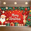 Christmas Decor Decorative Design Christmas Banner Festive Decoration Santa Claus Design Photo Prop For Indoor Decoration Event