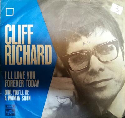 7inch Record CLIFF RICHARD - I'll Love You Forever Today DB8437 Columbia 1968 UK Pop Used