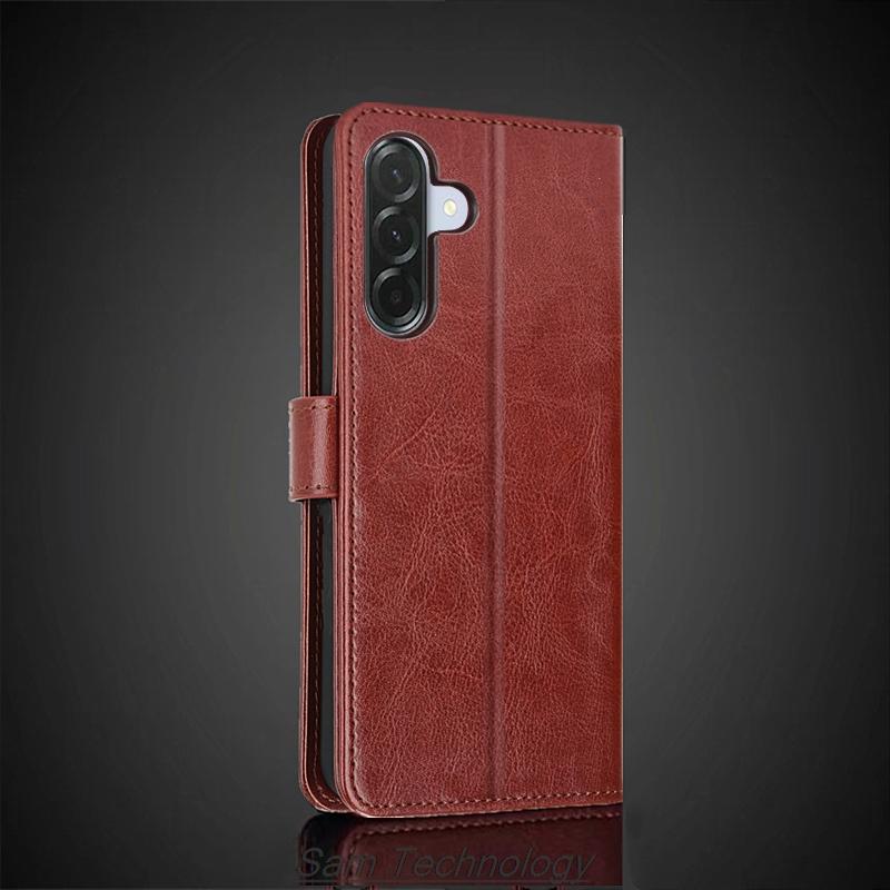 Kartenhalter-Abdeckung für Samsung Galaxy A36 5G Pu-Leder-Flip-Cover Retro-Geldbörsen-Telefonkasten Business Capa Fundas Coque