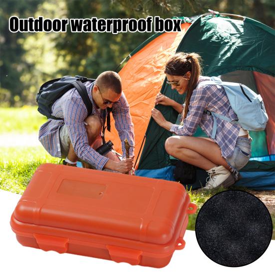 Boîte de rangement extérieure étanche et hermétique aux chocs, grande capacité, taille compacte, conteneur de survie portable, boîte de transport