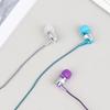 1Pc Stereo Earbuds Earphone Wired Nylon Weave Cable Earphone Headset With Mic