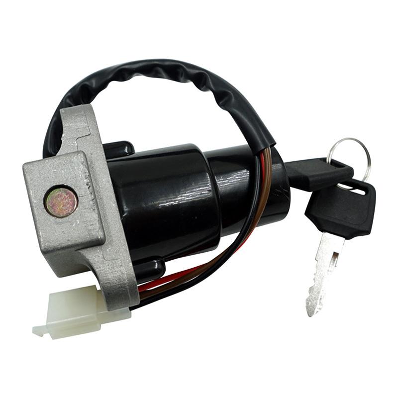 Ignition Switch Lock Key Set for Yamaha DT125 TW200 DT200 DT250 XT350 XT600 Motorcycle Gas Cap Fuel Tank Seat Lock Assembly Replacement