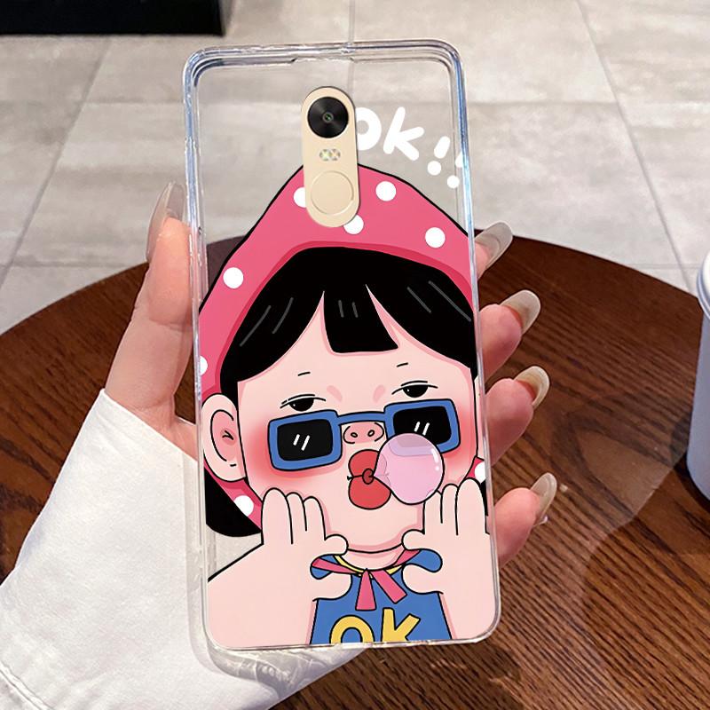 Casing For Xiaomi Redmi Note 4 Note 4x Capa Coque Clear Silicone Jelly Soft TPU Back Cover Cute Rabbit Cat Dinasaur Phone Case