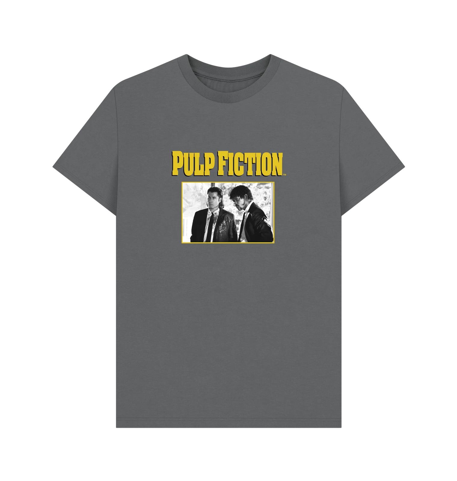 PREMIUM OFFICIAL Pulp Fiction Pulp Fiction Scenes Charcoal Unisex T-Shirt 3XL