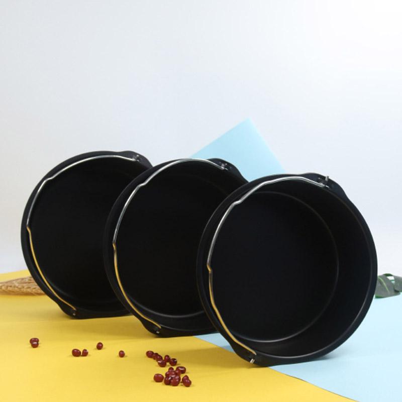 6/7/8 Inch Non-Stick Baking Mold Air Fryer Pot Round Tray Pan Roasting Pizza Cake Basket Bakeware Kitchen Bar Cooking Accessory