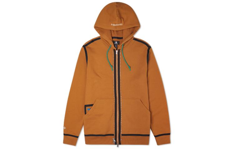 Converse Jackets Men s Khaki Hooded Moderate Other 10019463-A13 XXS