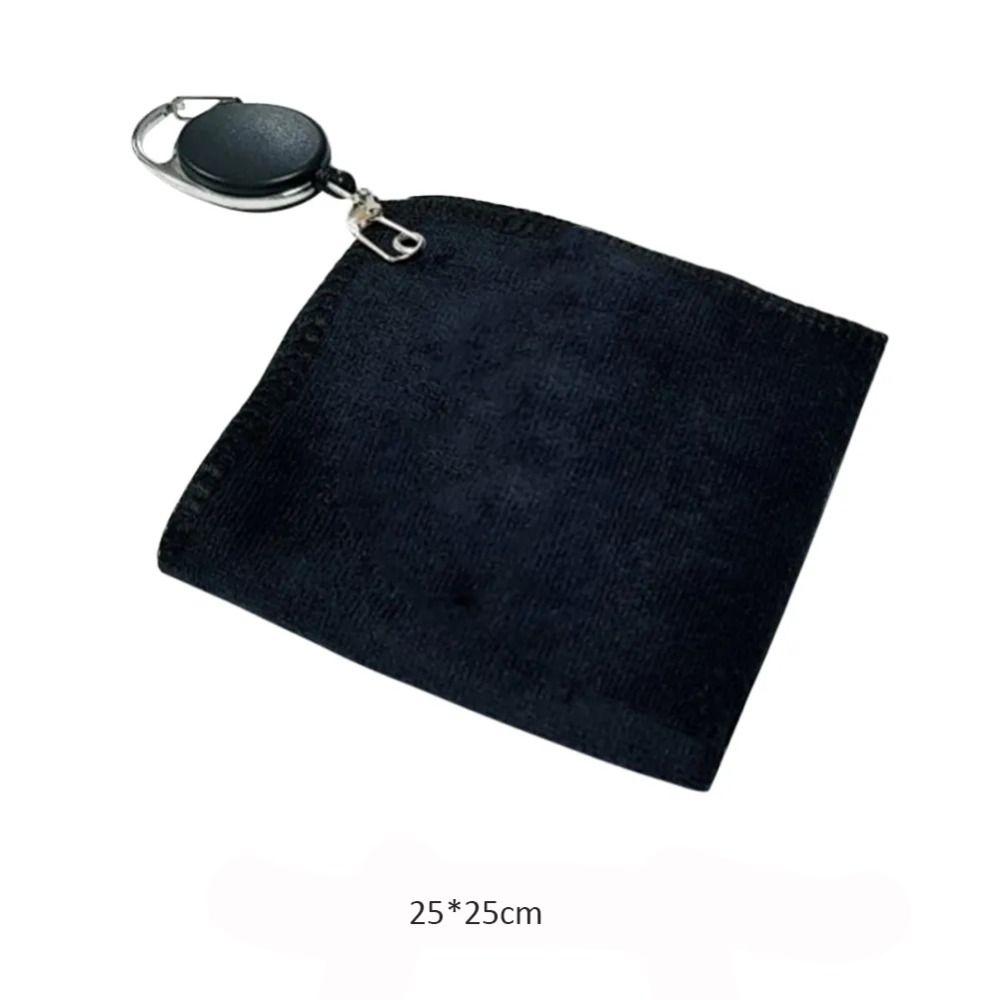 Cotton Golf Ball Cleaning Towel with Retractable Cleaner Square Towel Golf Towel Golfer
