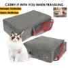 Portable Cat Litter Box Foldable Cat Travel Litter Box with Litter Scoop Square/Rectangle Waterproof Leakproof Pet Toilet Tray