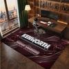 Kenworth Personalized Crystal Velvet Carpet, Customized Name Text Soft Anti‑Slip Rug for Living Room Bedroom