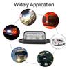 1/2Pcs Car License Plate Lights 6 LED 500LM Universal Auto Truck Bus Motorcycle Taillight Night Safety Driving Side Lamp Light