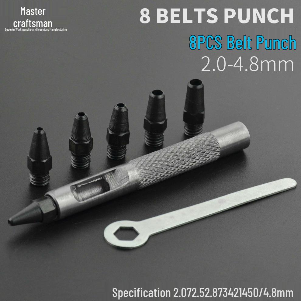 Master Craftsman Leather Belt Hole Punch Set - Leather Punch Tool for Waistbands