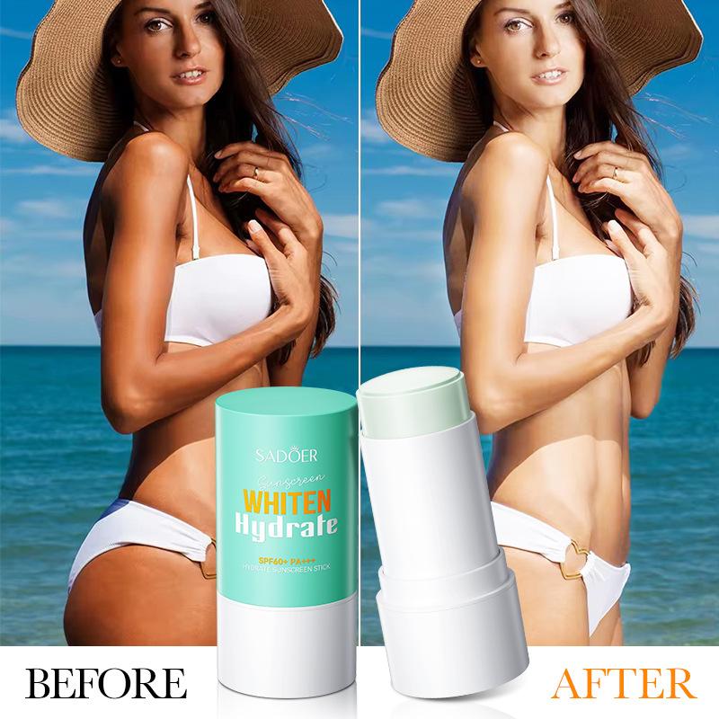 SPF60 PA+++ Sunscreen Stick UV Protection Sun Block Moisturizing Refreshing Non Sticky Face Sun Care