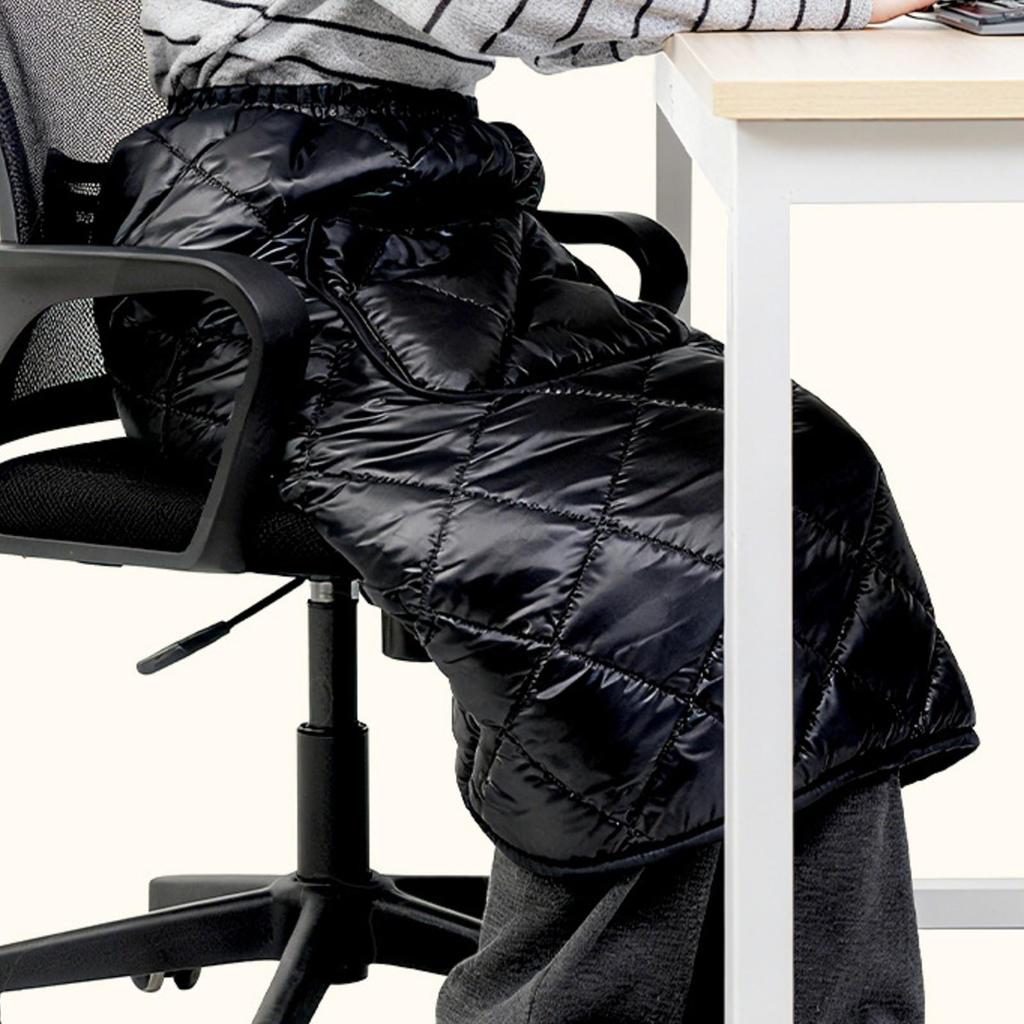 Leg Cover Adjustable Half-Body Safeguarding Wrap Skirt for Cold Office