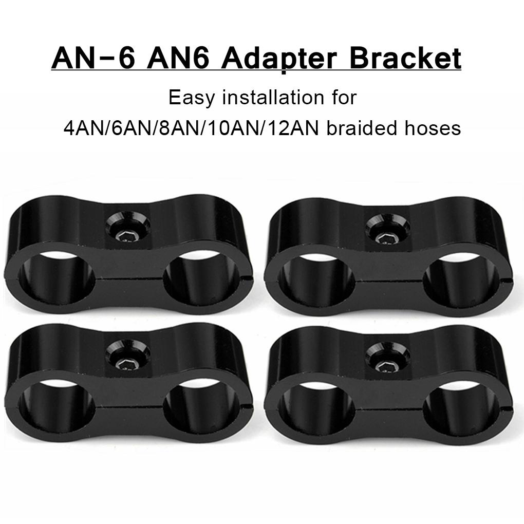 Pack of 4 Car Water Air Hose Separator Clamp Removable Anti-corrosive Hexagonal Fitting Adapter Bracket Accessories