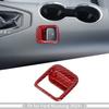 Red Carbon Fiber Electronic Handbrake Cover for Ford Mustang 2024-25 Accessories
