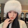 Warm Faux Fur Bucket Hat with Ear Protection - Slimming Plush Winter Hat