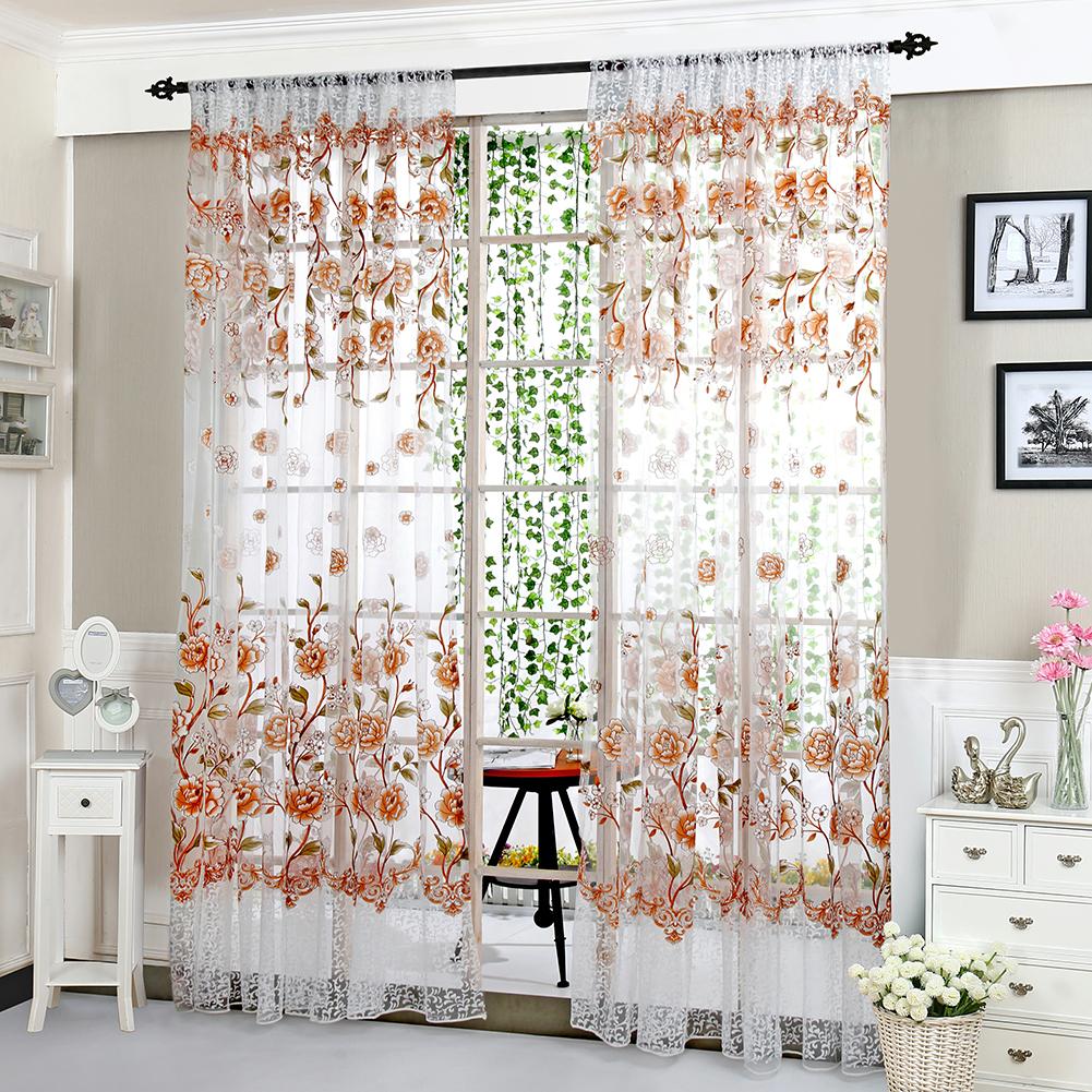 Peony Curtain Living Room Bedroom Home Door Window Curtainbuy at a low prices on Joom e