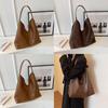 Solid Color Shoulder Bag For Women With Magnetic Closure And Large Capacity For Daily Use