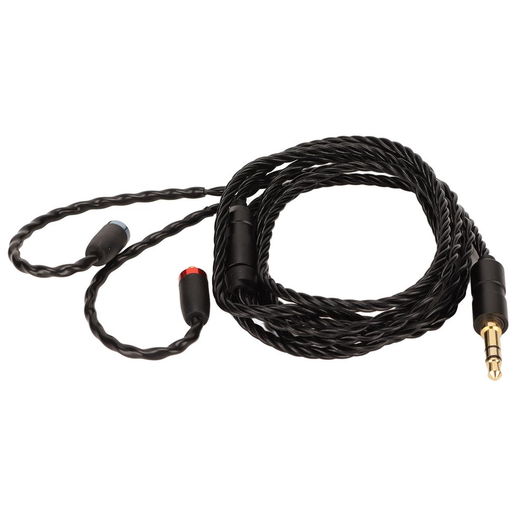 Replacement Headphone Cable OFC Earphone Cable Compatible for MMCX Headphone for SE215 SE315 SE425 SE535 SE846 Black