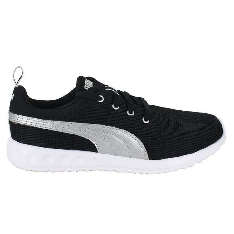 Puma Carson Runner Comfortable Shock Absorption Durable Lightweight Low Top Casual Shoes Men Sneaker Black Silver 357482-03