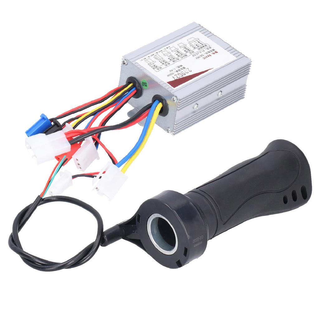 Regolatore di velocità a spazzole 36V 500W con set manopola acceleratore per bicicletta elettrica, scooter, tricicli