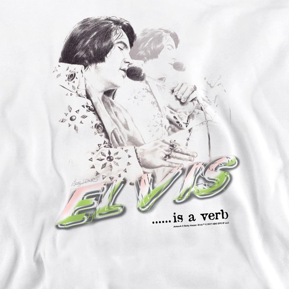 Elvis Unisex Adult Is A Verb Sweatshirt
