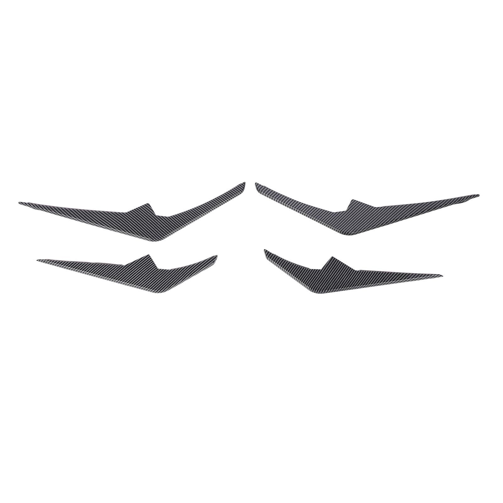 

4pcs Front Bumper Vent Spoiler Canards Aerodynamic Bumper Vent Splitter Fins Trim Replacement for X6 G06 LCI M Sport 2023 and After