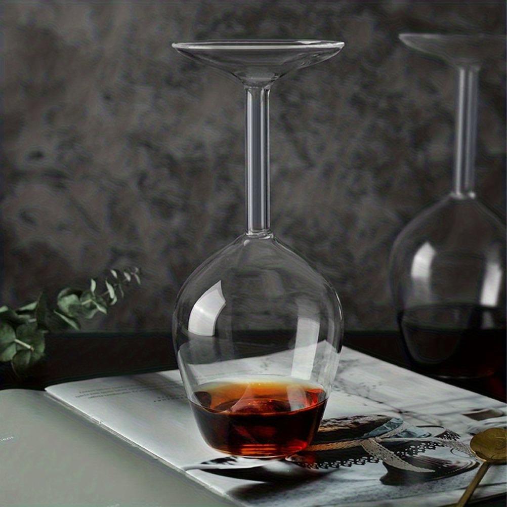 Creative Design Inverted Red Wine Inverted High Footed Red Wine Glass High Borosilicate Glass Cocktail Glass Creative Gift