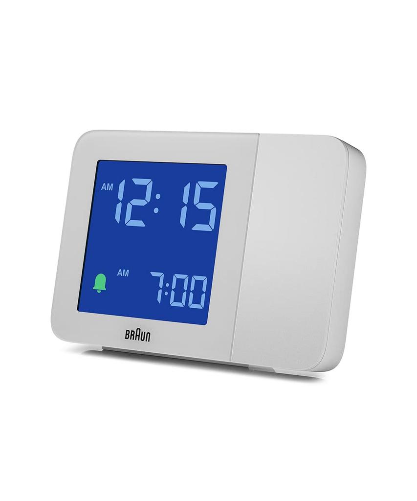 Braun Digital Projection Alarm Clock BC15W Officially Imported White,