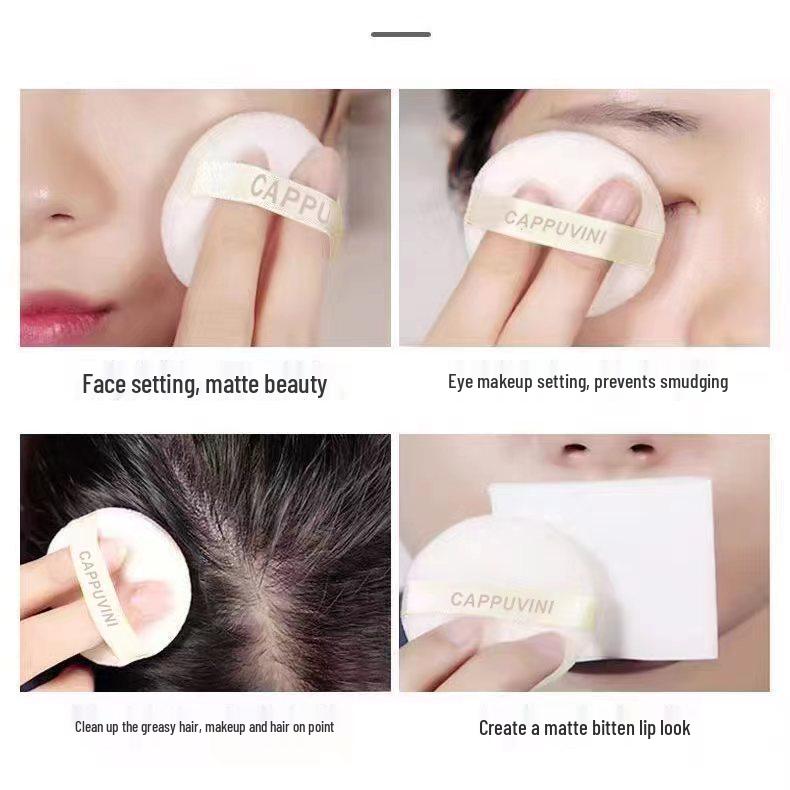 Cappuvini Little White Box Long-Lasting Matte Loose Setting Powder, Oil Control, Student High-Value Cosmetics