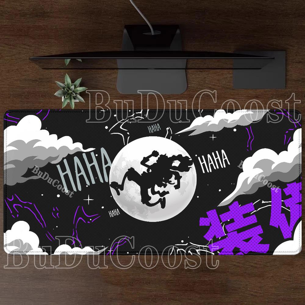 One Piece Roronoa Zoro Anime black and white Mouse Pad HD printing Gaming Mousepad PC Keyboard Carpet Office accessories DeskMat