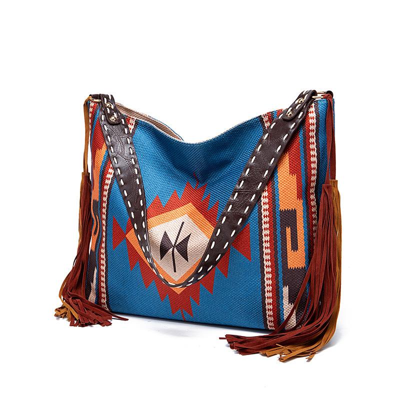 Ретро богемная сумка-сумка для женщин Европейская и американская тканая сумка ручной — фото 30