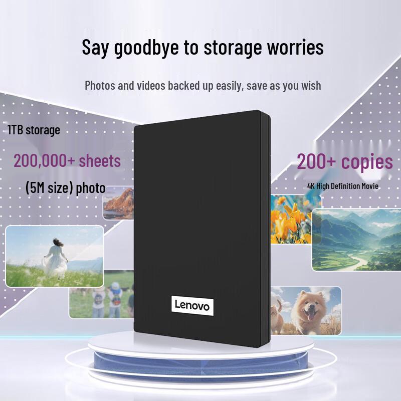 Lenovo Portable External Hard Drive