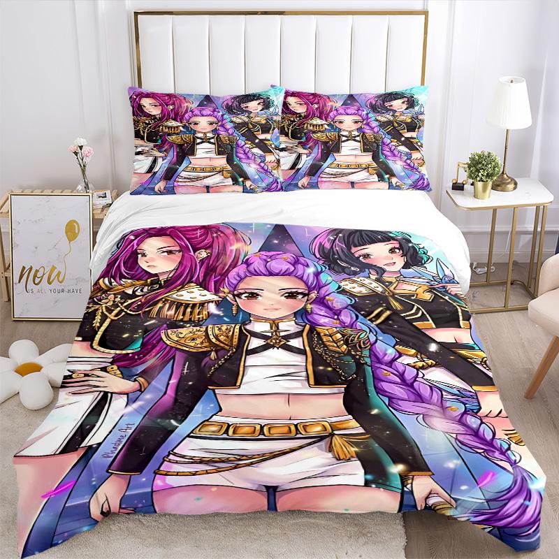 Fantasy Warrior Trio Print 3Pcs Bedding Setduvet Cover With 2 Bedropillowcase Home Birthday Gift