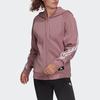 Adidas Essential 3-Stripes Full Zip Hoodie Women Jackets Purple HE1659